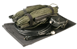 Rapid deploy broadband dipole antenna 125W